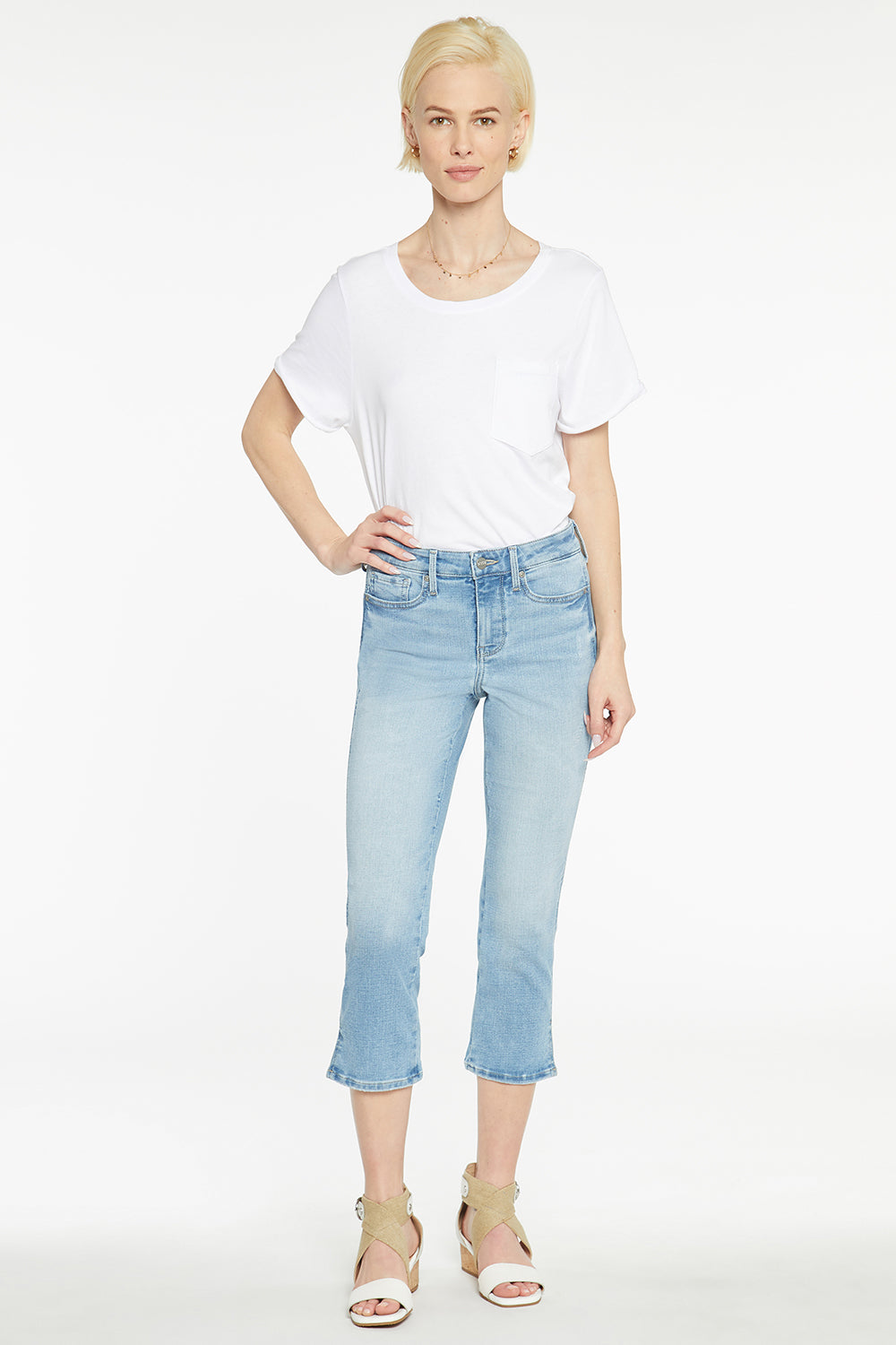 NYDJ Chloe Capri Jeans With Side Slits - Easley