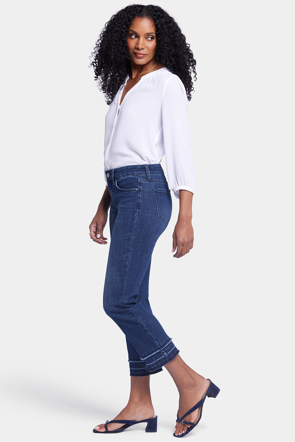 NYDJ Marilyn Straight Ankle Jeans With Attached Released Hems - Inspire