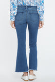 NYDJ Ava Flared Ankle Jeans With Frayed Hems - Foundry
