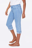NYDJ Marilyn Straight Crop Jeans With Frayed Cuffs - Belle Isle