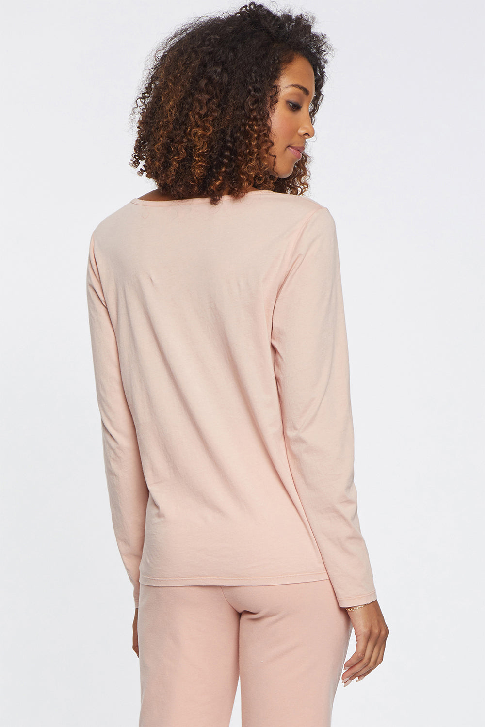 NYDJ Long Sleeved Scoopneck Tee Forever Comfort™ Collection - Mauvette