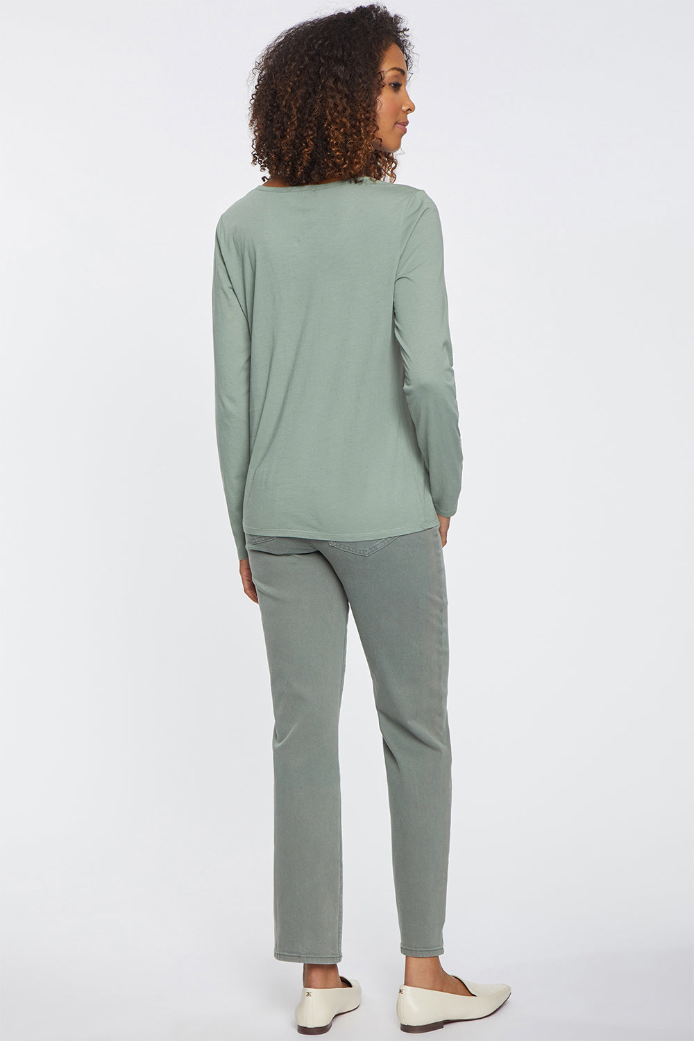 NYDJ Long Sleeved Scoopneck Tee Forever Comfort™ Collection - Willowbrook