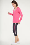 NYDJ Long Sleeved V-Neck Tee Forever Comfort™ Collection - Pink Peony