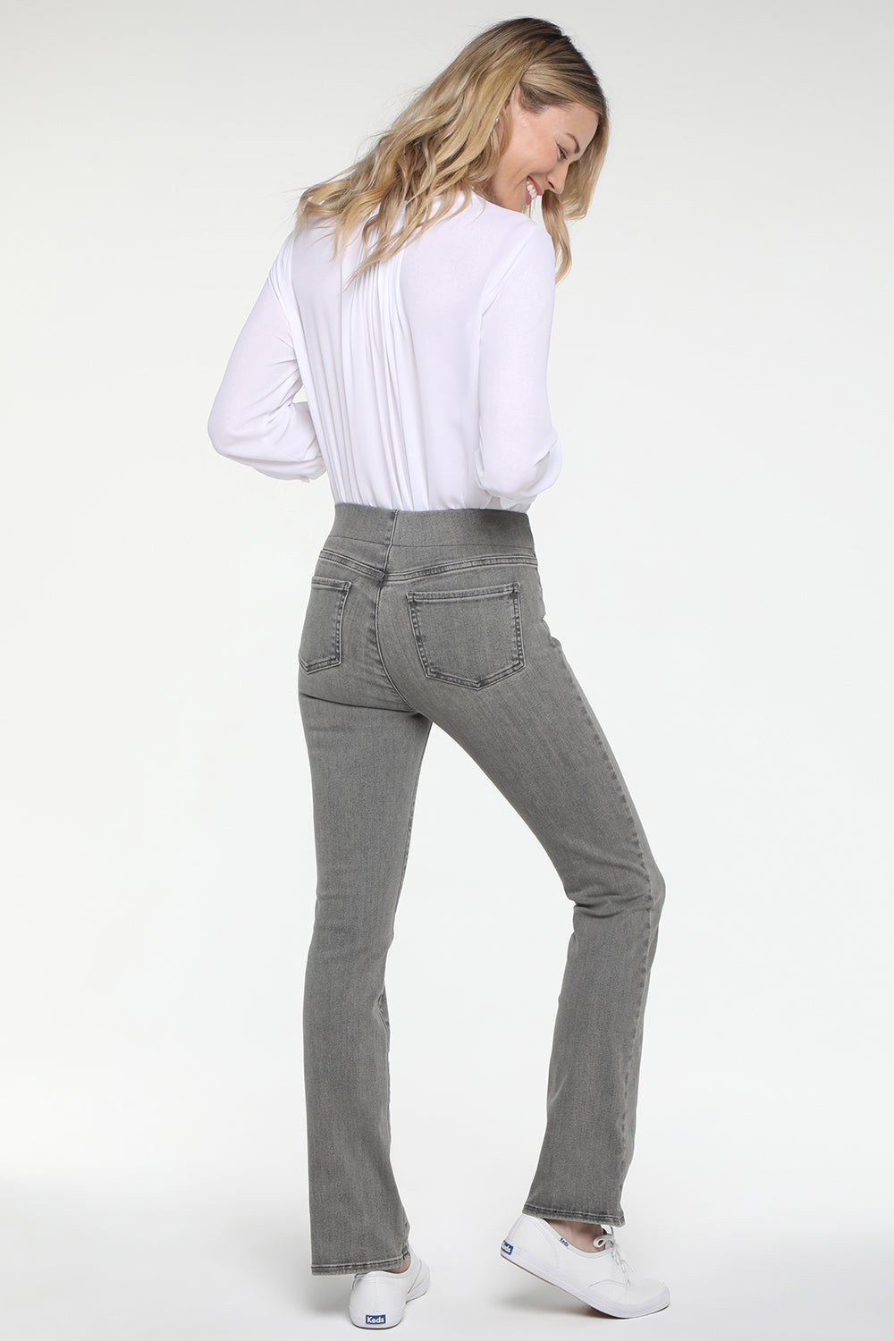 NYDJ Slim Bootcut Pull-On Jeans In SpanSpring™ Denim - Clean Barnet