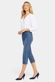 NYDJ Dakota Crop Pull-On Jeans In SpanSpring™ Denim With Side Slits - Caliente