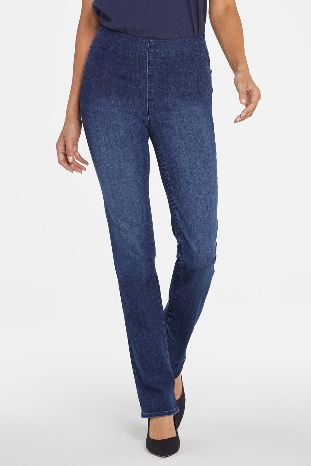 NYDJ Marilyn Straight Pull-On Jeans In SpanSpring™ Denim - Decker
