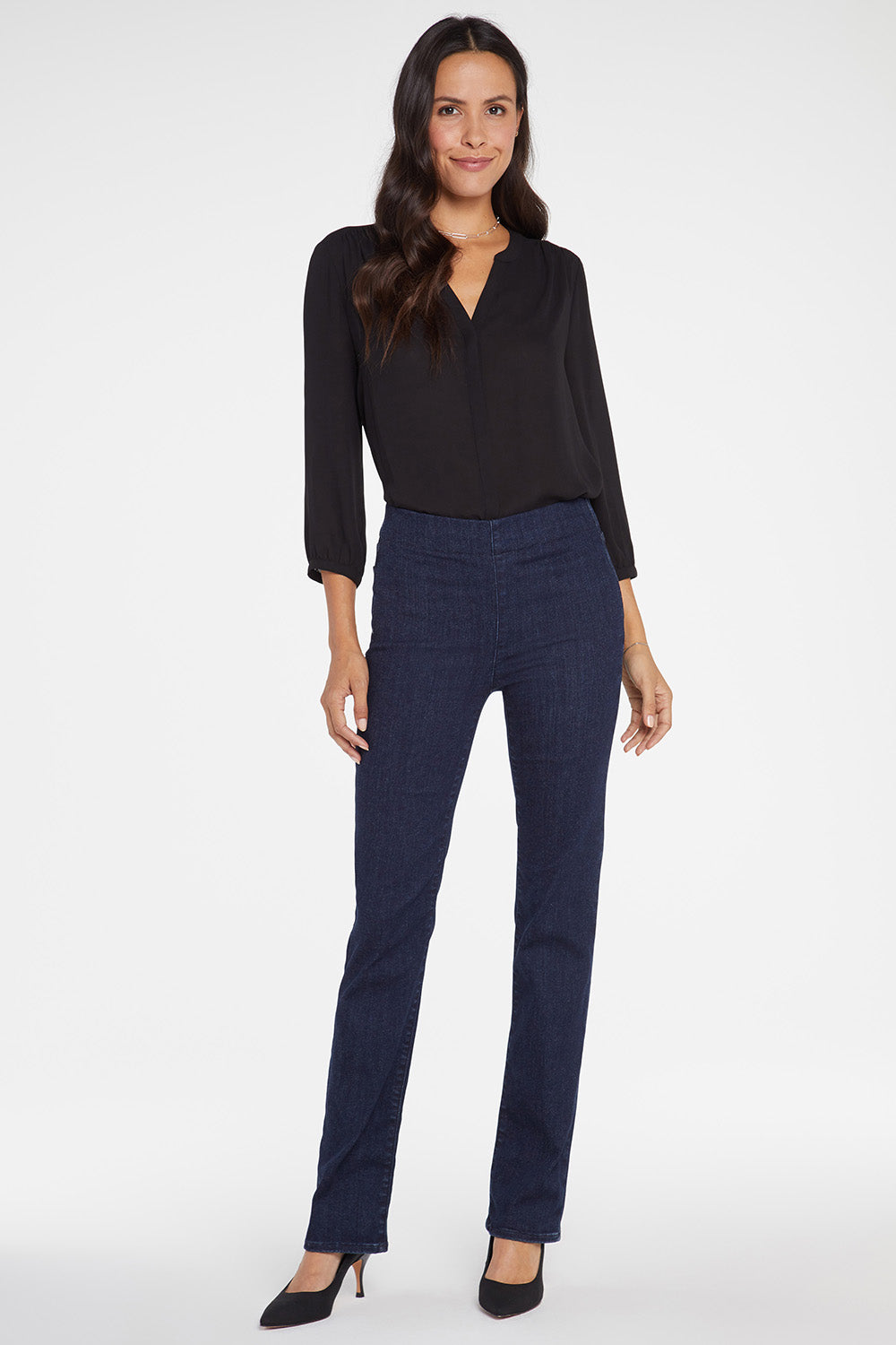 NYDJ Marilyn Straight Pull-On Jeans In SpanSpring™ Denim - Langley