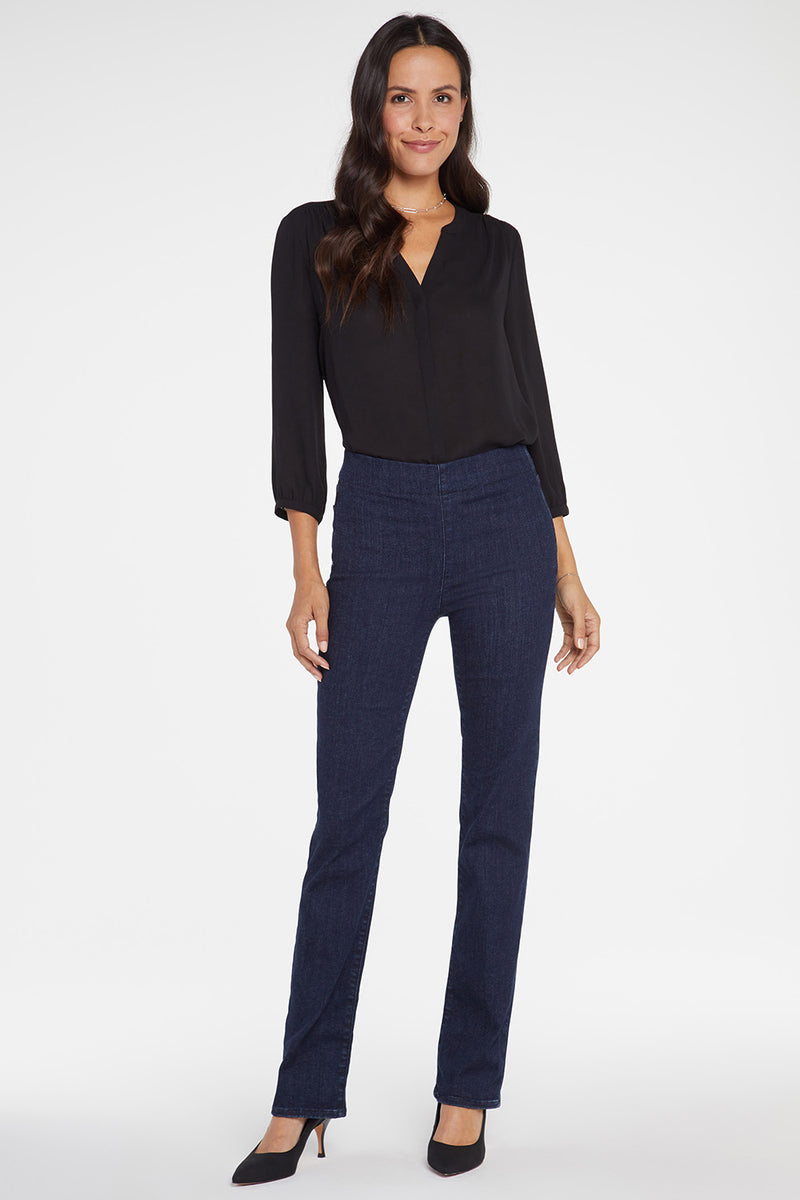 Marilyn Straight Pull-On Jeans - Langley
