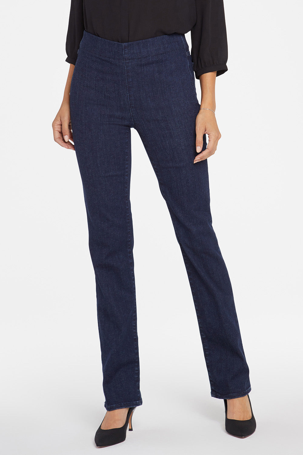 NYDJ Marilyn Straight Pull-On Jeans In SpanSpring™ Denim - Langley