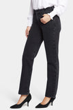 NYDJ Brooke Loose Straight Jeans In Rigid Denim With High Rise - Vintage Black