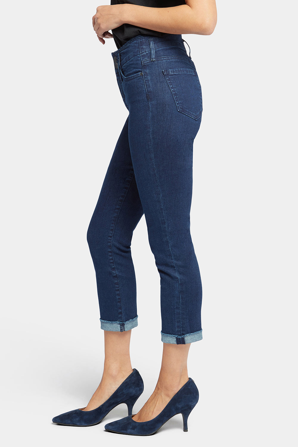 NYDJ Chloe Capri Jeans With Cuffs - Mystique