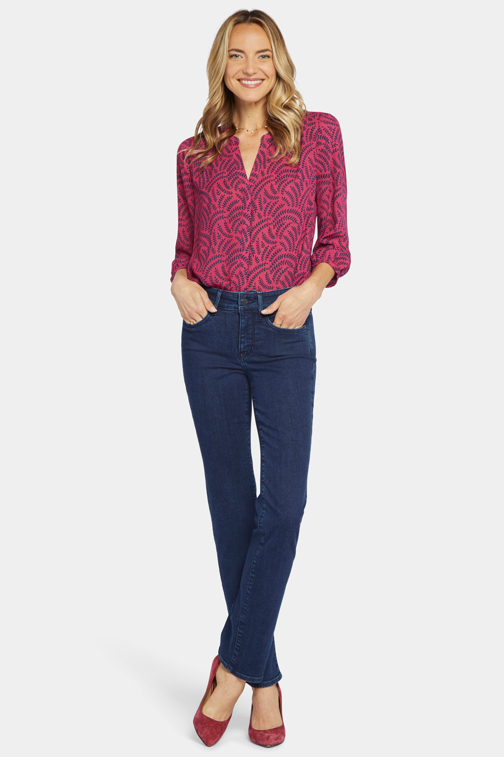 NYDJ Marilyn Straight Jeans In Tall With 36