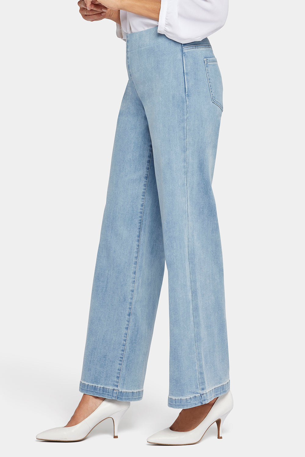 Teresa Wide Leg Pull-On Jeans - Crystalline Blue | NYDJ