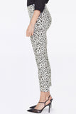 NYDJ Pull-On Skinny Ankle Jeans In Sateen With Slit - Canyon Cat Vanilla