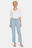 NYDJ Relaxed Straight Ankle Jeans  - Summerville Stripes