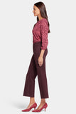 NYDJ Relaxed Flared Jeans In Stretch Sateen - Eggplant