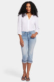 NYDJ Marilyn Straight Crop Jeans With Cuffs - Afterglow