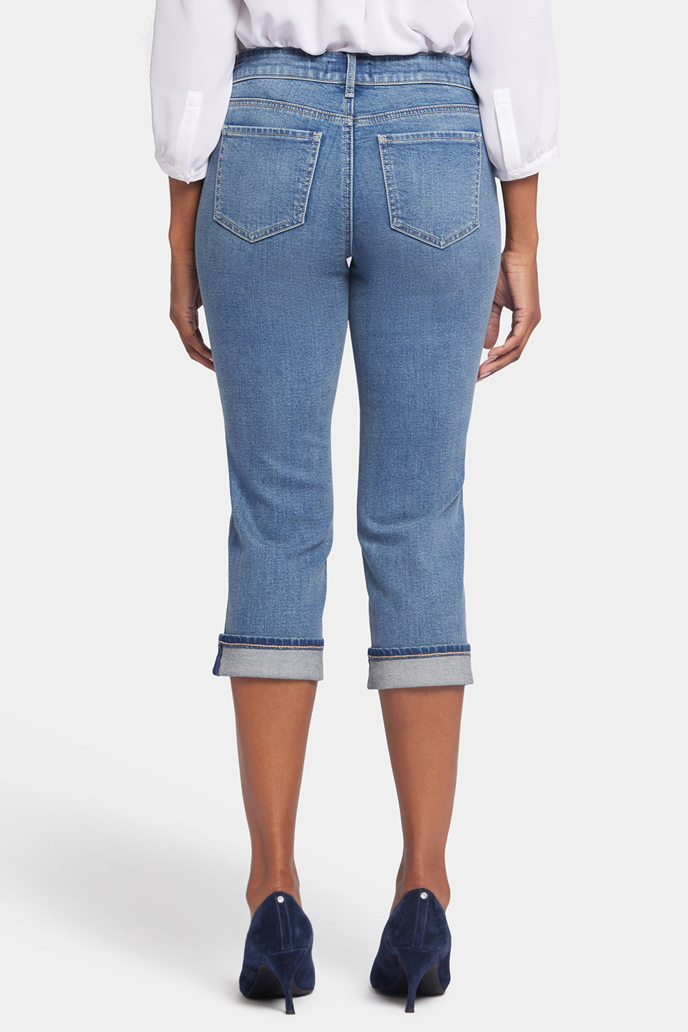 NYDJ Marilyn Straight Crop Jeans With Cuffs - Upbeat