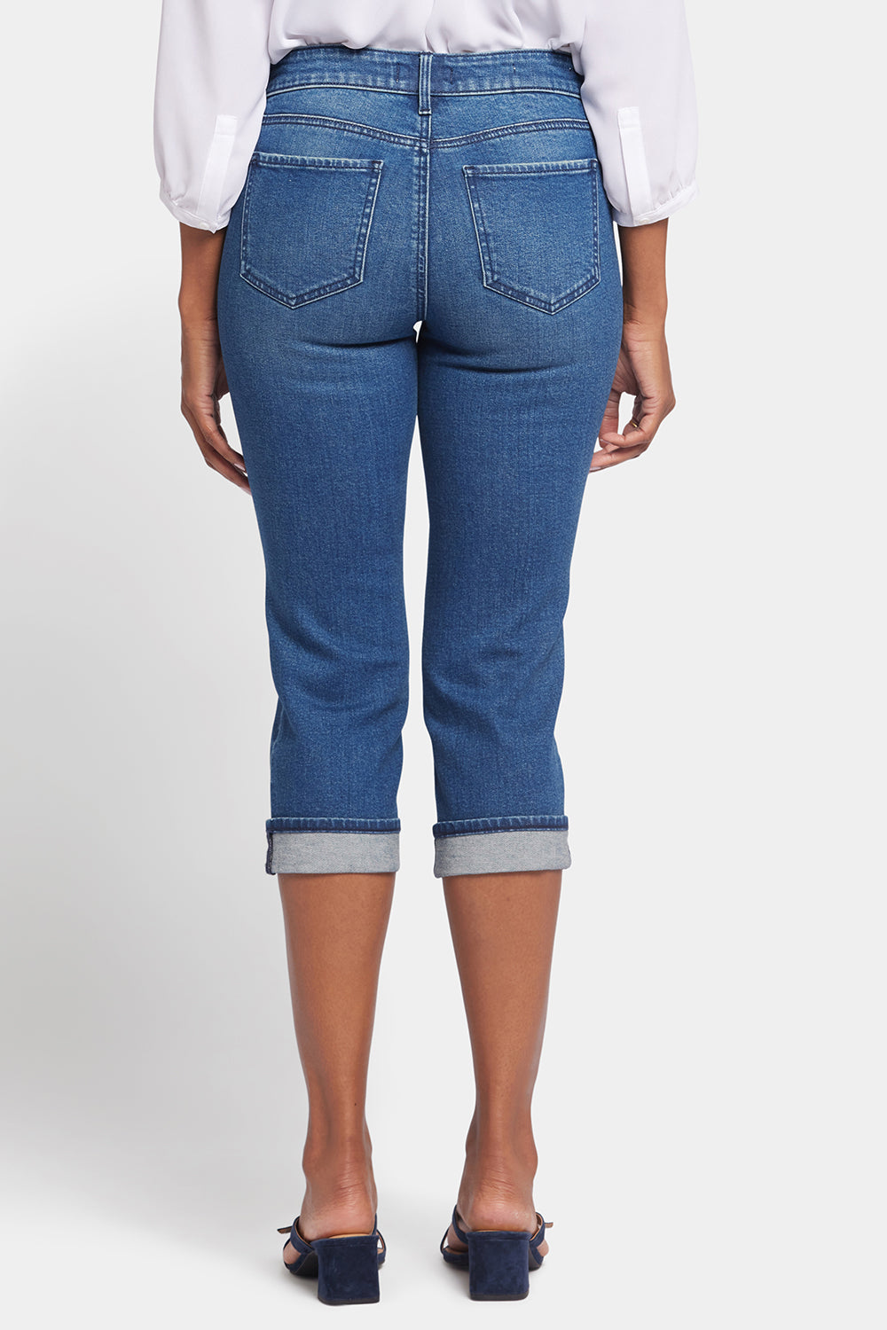 NYDJ Marilyn Straight Crop Jeans With Cuffs - Windfall