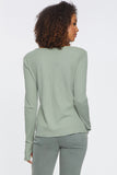 NYDJ Long Sleeved Henley Forever Comfort™ Collection - Willowbrook
