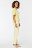 NYDJ Short Sleeved Crewneck Sweater  - Yellow Daisy