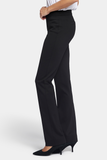 NYDJ Slim Trouser Pants In Petite In Ponte Knit - Black