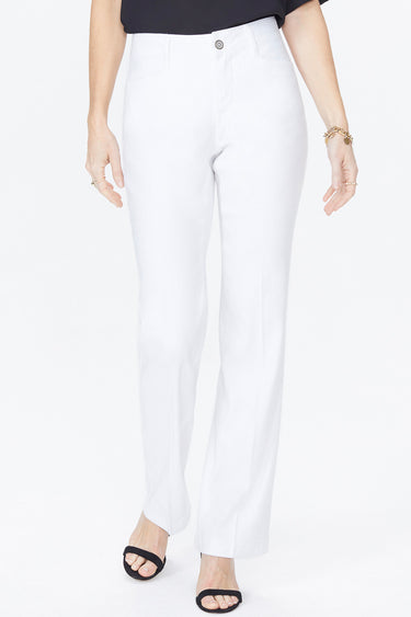 NYDJ Trouser Pants In Petite In Stretch Linen - Optic White