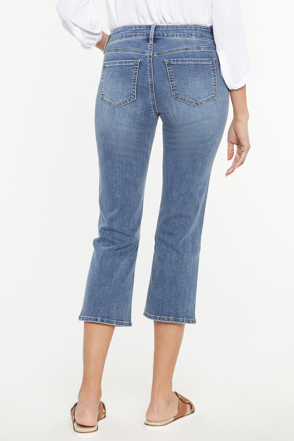 NYDJ Marilyn Straight Crop Jeans In Petite In Cool Embrace® Denim - Rockie
