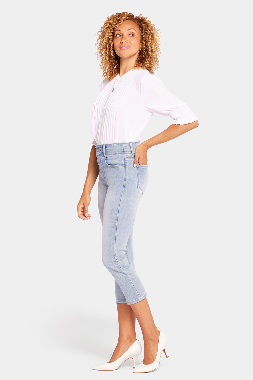 NYDJ Ami Skinny Capri Jeans In Petite With High Rise - Afterglow