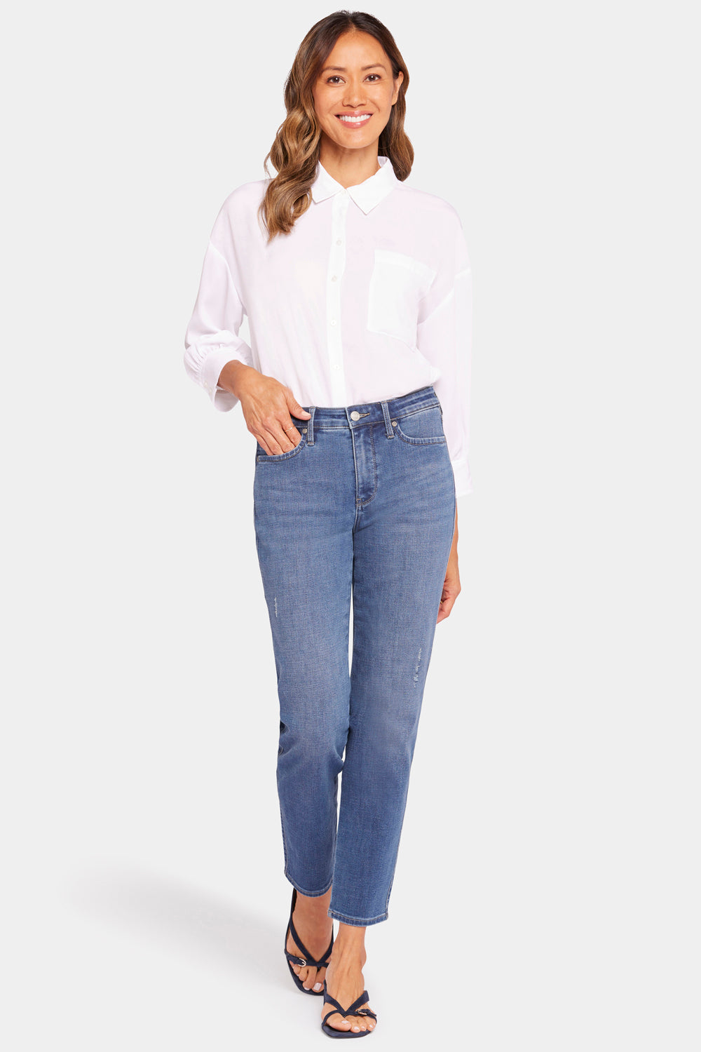 NYDJ Stella Tapered Ankle Jeans In Petite  - Adore