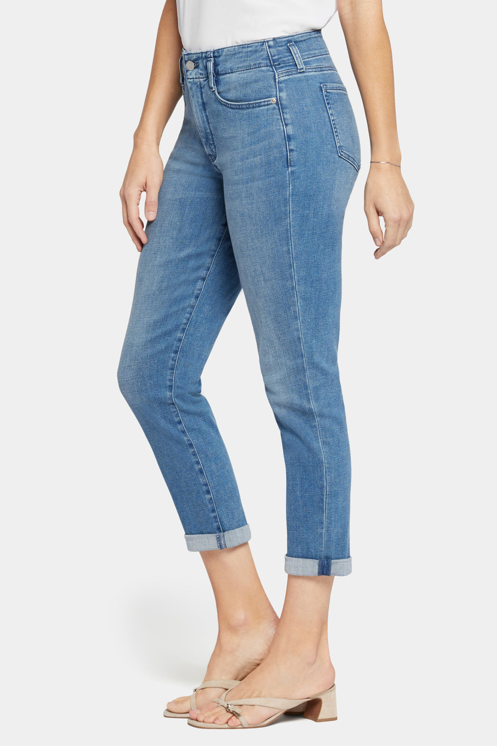 NYDJ Margot Girlfriend Jeans In Petite With High Rise - Stunning