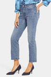 NYDJ Marilyn Straight Ankle Jeans In Petite With High Rise - Pristine