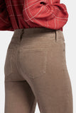 NYDJ Marilyn Straight Pants In Petite In Fine Wale Corduroy - Saddlewood