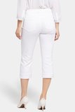 NYDJ Marilyn Straight Crop Jeans In Petite  - Optic White