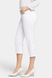 NYDJ Marilyn Straight Crop Jeans In Petite  - Optic White