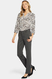 NYDJ Classic Trouser Pants In Petite Sculpt-Her™ Collection - Charcoal Heathered