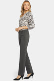 NYDJ Classic Trouser Pants In Petite Sculpt-Her™ Collection - Charcoal Heathered