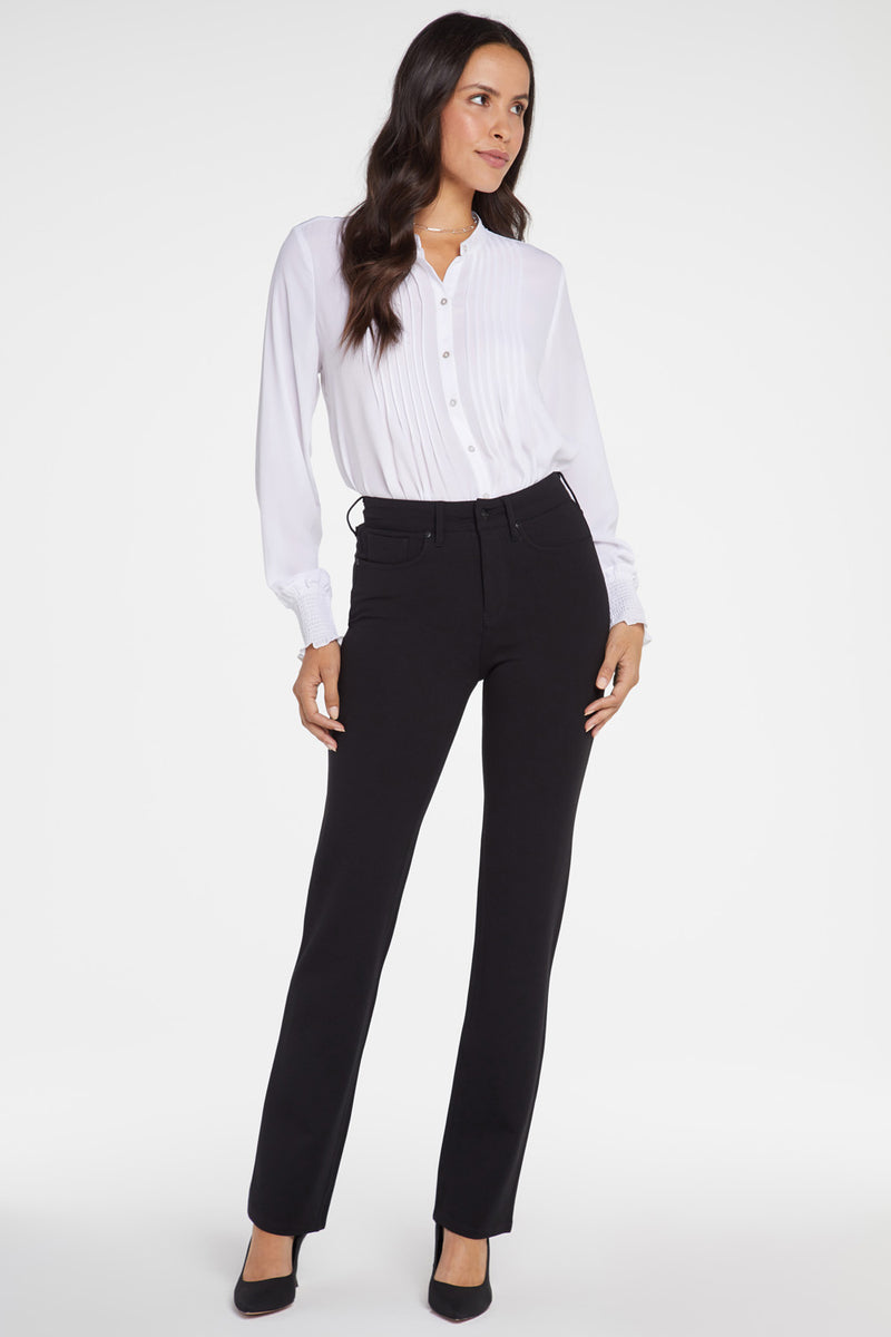 Marilyn Straight Pants In Petite Sculpt-Her™ Collection - Black Black ...