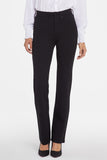 NYDJ Marilyn Straight Pants In Petite Sculpt-Her™ Collection - Black