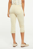 NYDJ Marilyn Straight Crop Jeans In Petite In Cool Embrace® Denim With Cuffs - Butter