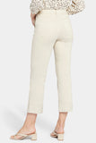 NYDJ Bailey Relaxed Straight Ankle Jeans In Petite With Utility Pockets And Cuffs - Feather