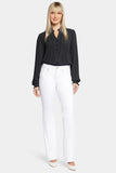 NYDJ Blake Slim Flared Jeans In Petite With High Rise - Optic White