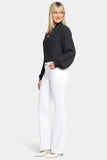 NYDJ Blake Slim Flared Jeans In Petite With High Rise - Optic White