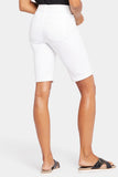 NYDJ Briella 10 Inch Denim Shorts In Petite With Roll Cuffs - Optic White