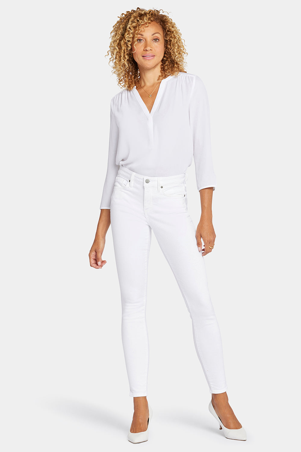 NYDJ Ami Skinny Jeans In Petite  - Optic White