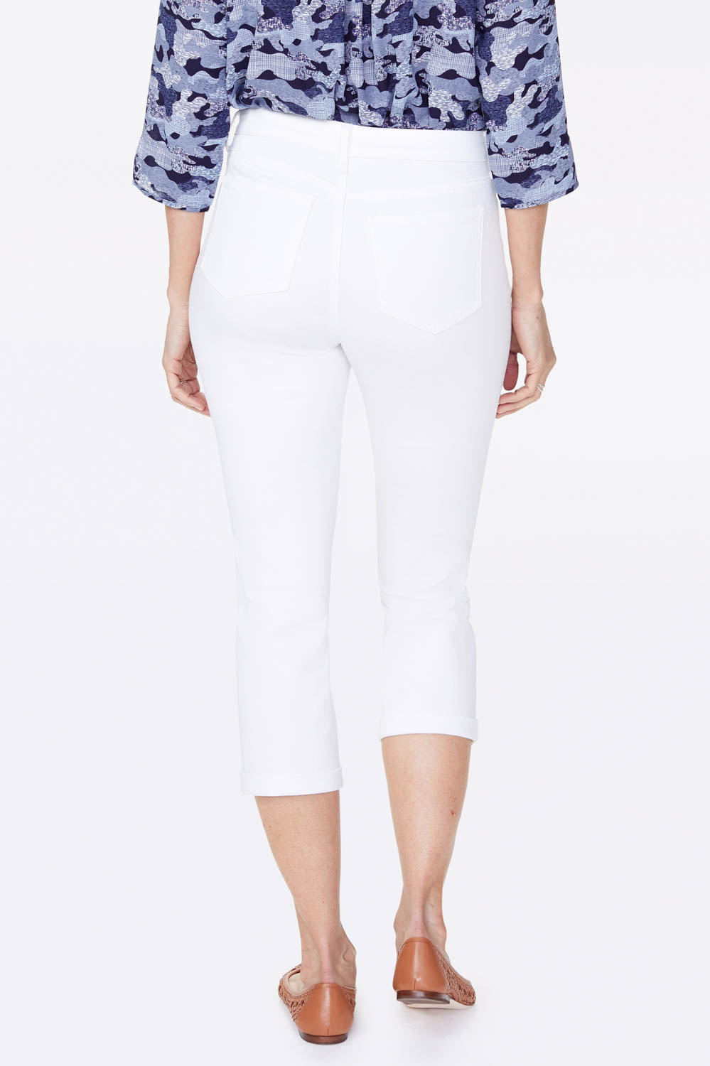 NYDJ Chloe Skinny Capri Jeans In Petite  - Optic White