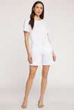 NYDJ Roxanne Denim Shorts In Petite  - Optic White