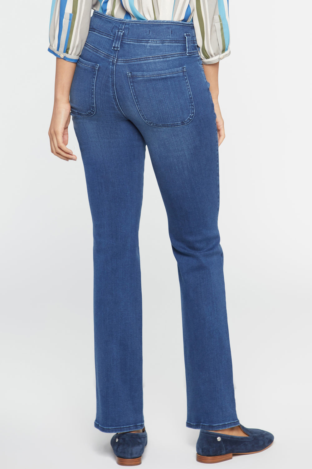 NYDJ Marilyn Straight Jeans In Petite With High Rise - Rendezvous