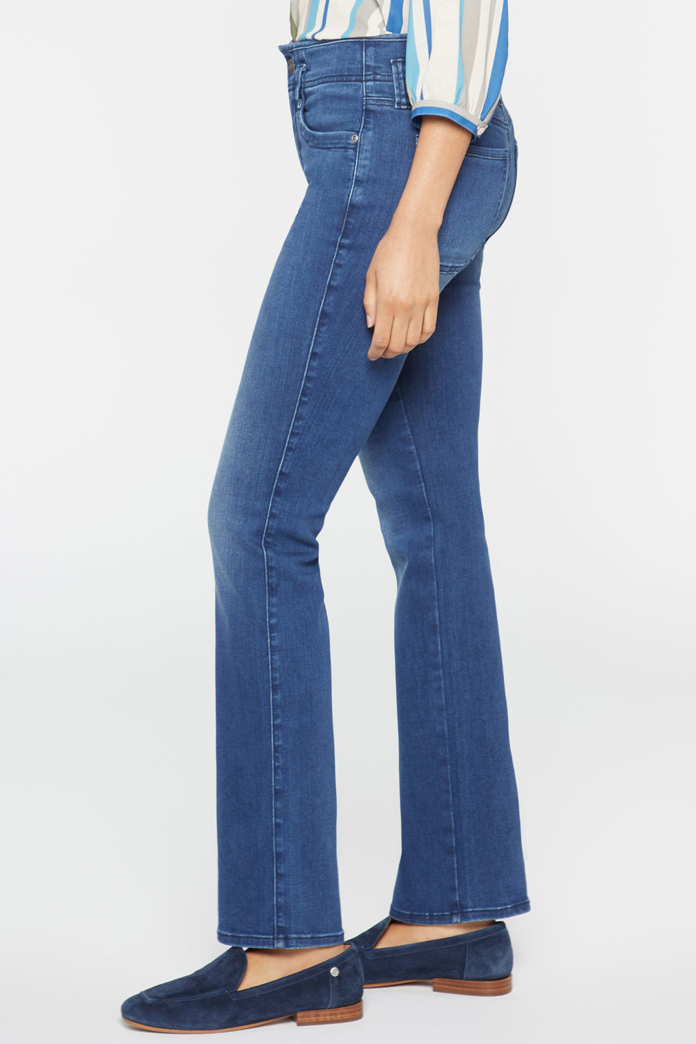 NYDJ Marilyn Straight Jeans In Petite With High Rise - Rendezvous