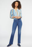 NYDJ Marilyn Straight Jeans In Petite With High Rise - Rendezvous